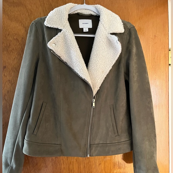 Women’s Faux suede Jacket with Sherpa lining - Picture 1 of 5